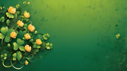 Naklejka premium Background of St. Patrick's Day