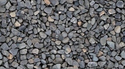 Naklejka premium A collection of smooth gray pebbles with hints of color creates a visually appealing texture ideal for home decor or landscape design, providing space for overlay text SEAMLESS PATTERN