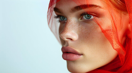 Female Fashion Model Inclusive Beautiful Albino