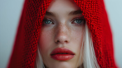 Female Fashion Model Inclusive Beautiful Albino