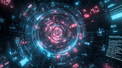 Fototapeta premium Interdimensional Data Gateway