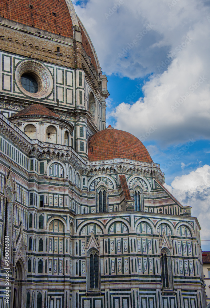 Canvas Prints view of the architecture of the famous cathedral of Florence in Italy