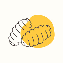 Italian Gnocchi pasta. Traditions of Italian cuisine. Perfect for menu design, packaging, etc.