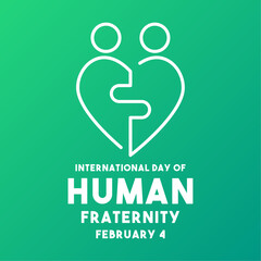 International Day of Human Fraternity. February 4.