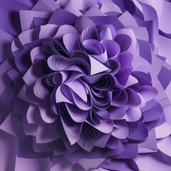 Pattern of overlapping paper sheets in purple tones