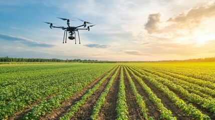Smart agriculture with drone monitoring