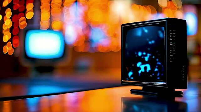a television  and  a computer monitor