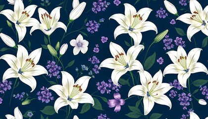 Floral design pattern background 