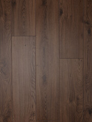 Fototapeta premium Dark Brown Oak Wooden Plank Texture, Elegant Timber Flooring Surface, Rich Hardwood Background