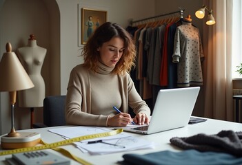 Fashion Design Process: Sketching Ideas with Fabrics 