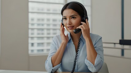 businesswoman talking on phone