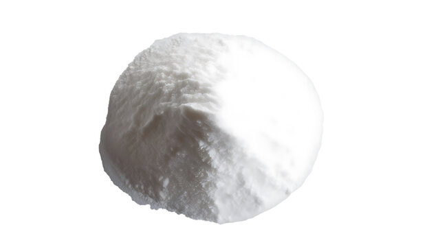 pile of sugar isolated on white background,sugar powder top view  