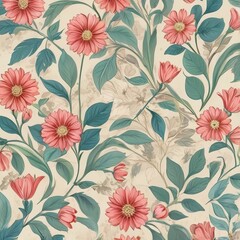 Obraz premium seamless floral pattern