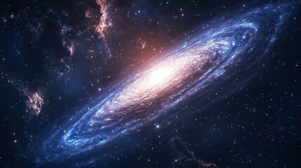 Fototapeta premium Galaxy background illustration with stars, space galaxy background, background with space, milky way supernova