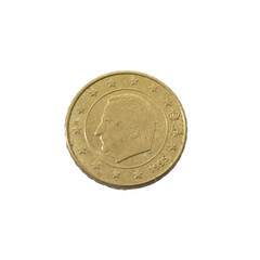 ten Cent Euro Coin gold Close-Up detailed country