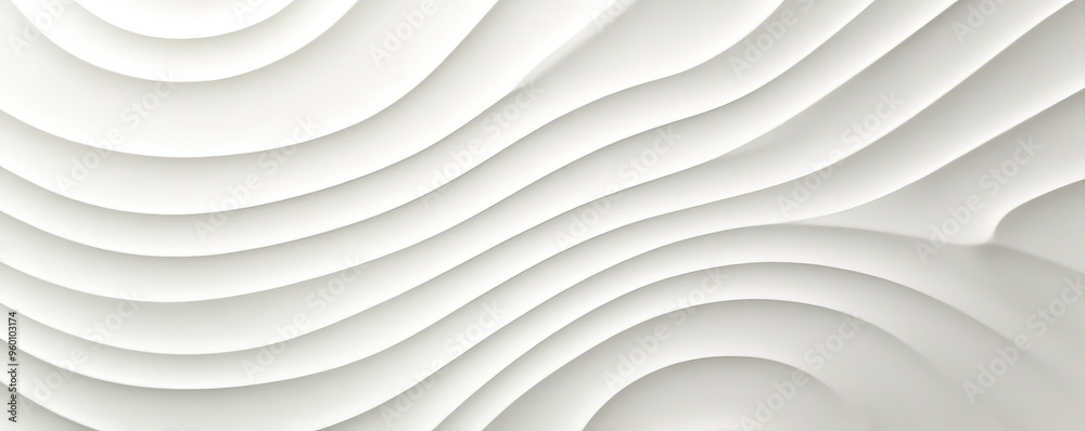 Wall mural a light white textured surface with a smooth, glossy finish, highlighted by subtle, radial patterns 