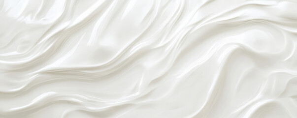 Fototapeta premium A light white textured surface with a smooth, glossy finish, featuring faint, swirling patterns that create a sense of fluidity and movement.