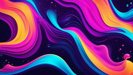 abstract background with colorful liquid splashes