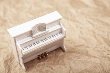 image of piano paper background