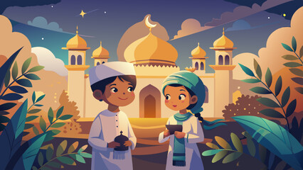 vector-image-of-two-young-children
