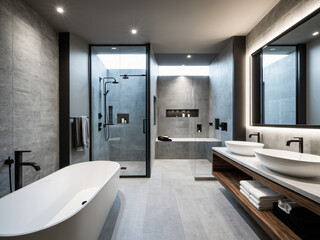 modern bathroom interior