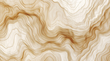 Obraz premium Visual Topography 3D Earth Pattern. Line Art Topography Brochure Illustration. Digital Topographic Papercut. Longitude Latitude Cartography Terrain Linear Land Map. Geodesy Woodcraft Carving Texture.