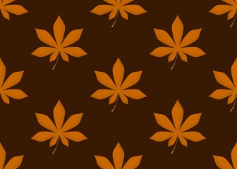 Obraz premium Autumn leaves seamless pattern. Seamless autumn pattern with yellowed leaves. Autumn mood. Fallen dry colored leaves.