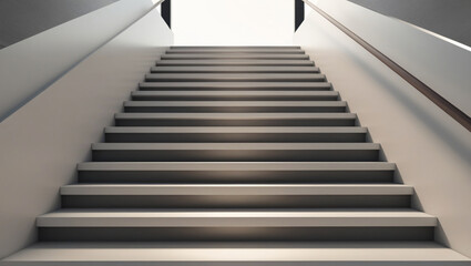 Obraz premium Empty Steps Against Wall