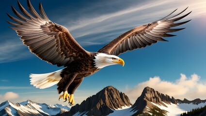 bald eagle in flight