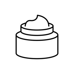 Moisturizer outline icons, minimalist vector illustration ,simple transparent graphic element .Isolated on white background