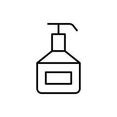 Moisturizer outline icons, minimalist vector illustration ,simple transparent graphic element .Isolated on white background