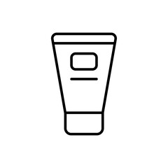 Moisturizer outline icons, minimalist vector illustration ,simple transparent graphic element .Isolated on white background