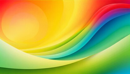 Obraz premium Abstract colorful background with wavy lines and blurred circles.