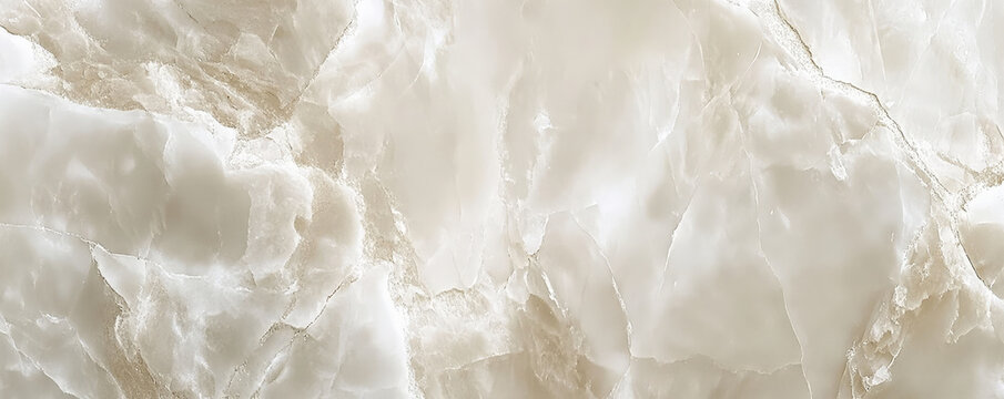 A light alabaster textured stone surface with a smooth, glossy finish. The soft color and refined texture create a clean, elegant look.