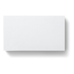 Blank business card isolated on a transparent background.
Paper Card Isolated On White Background, Vector Illustration. 