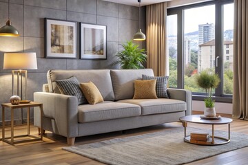 Plush velvet pillows and a low-profile frame define a stylish retreat, where weary heads can rest in a