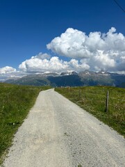 Weg in den Alpen