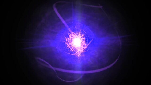 animation video of energy vibrating on black background