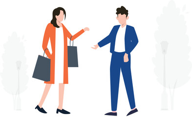 Boy and girl are hanging out with each other.