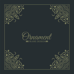 Flat decorative frame design background