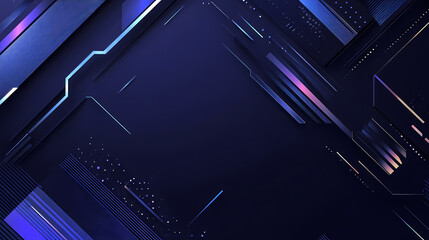 Dark blue geometric pattern showcasing technology and modern design