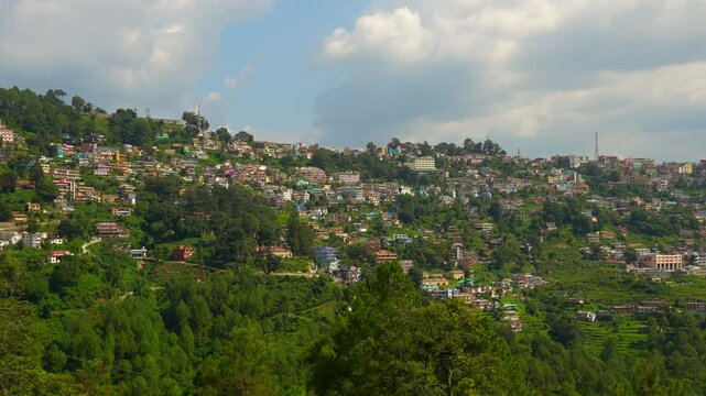 Almora in the Heart of Uttarakhand Hills Beneath Rolling Clouds