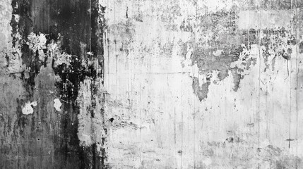 Rustic black and white floral branch against a textured background Concept: vintage nature, minimalist design, floral art, rustic elegance, botanical composition