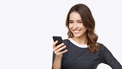 Fototapeta premium woman holding a mobile phone