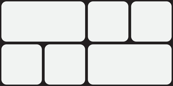 Y2K Trendy Geometry Futuristic shapes. Naive Design elements, Simple bento design. Label pack. Brutalism style. Web frame set, blocks, grid concept. layout. Ui template. Web comics grids, connection