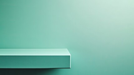A minimalist scene featuring a flat surface against a soft, muted background.