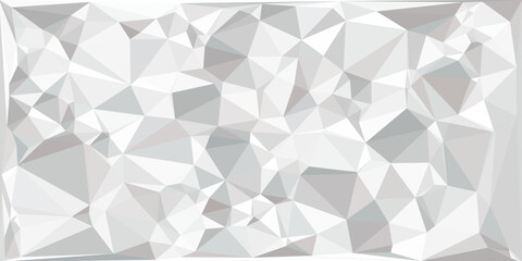 Gray White Polygon Mosaic Background, business and corporate background.