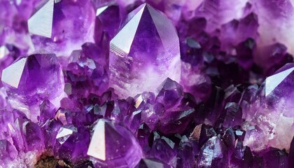Purple Amethyst Crystal Cluster - art of lithotherapy