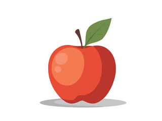 Flat Apple Vector Art work Illustration