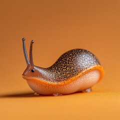 slug isolated on cute background